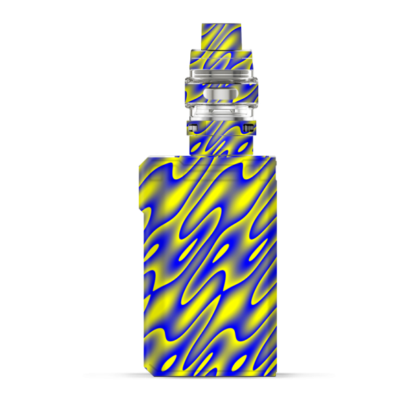 Neon Blue Yellow Trippy | Skin For VooPoo Alpha ZIP Online