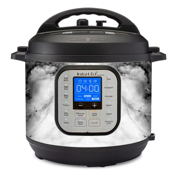 Black and White Marble Swirl | Skin For Instant Pot Duo Nova 6QT For Cheap