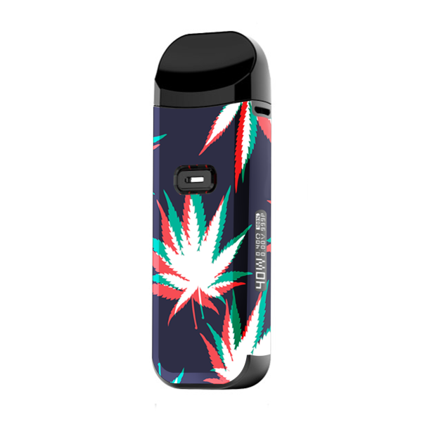 3D Holographic Weed Pot Leaf | Skin For Smok Nord 2 Online Sale
