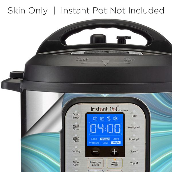 Aqua Green Blue Geode Swirl Swirl | Skin For Instant Pot Duo Nova 6QT Fashion - Image 4
