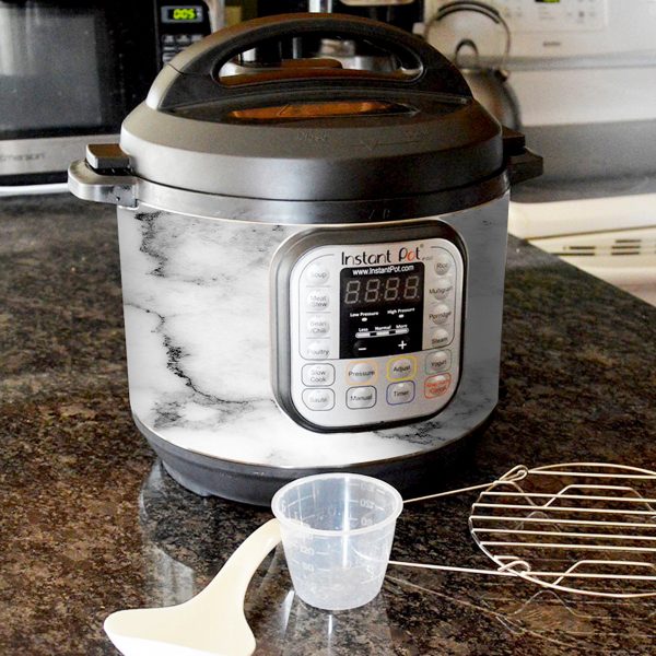 Grey and White Marble | Skin For Instant Pot Duo 80 8QT For Discount - Image 2
