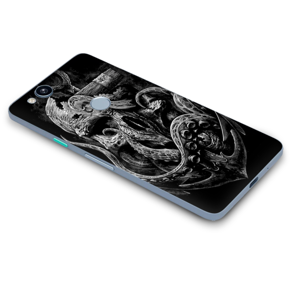 Skull Anchor Octopus Under Sea | Skin For Google Pixel 2 Supply - Image 3