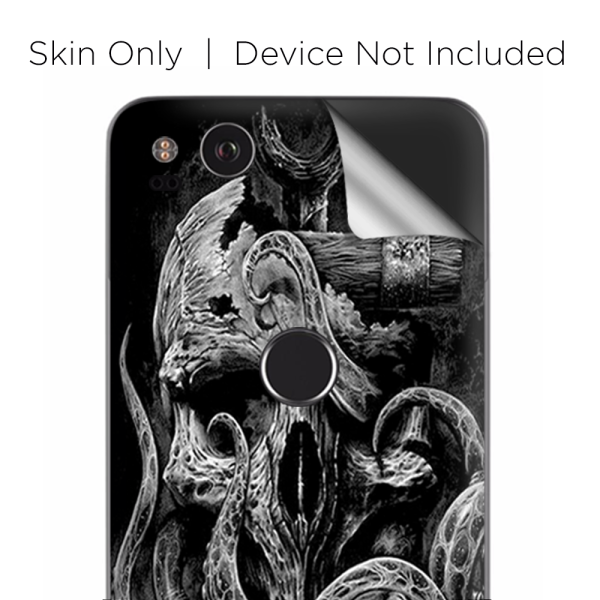 Skull Anchor Octopus Under Sea | Skin For Google Pixel 2 Supply - Image 4