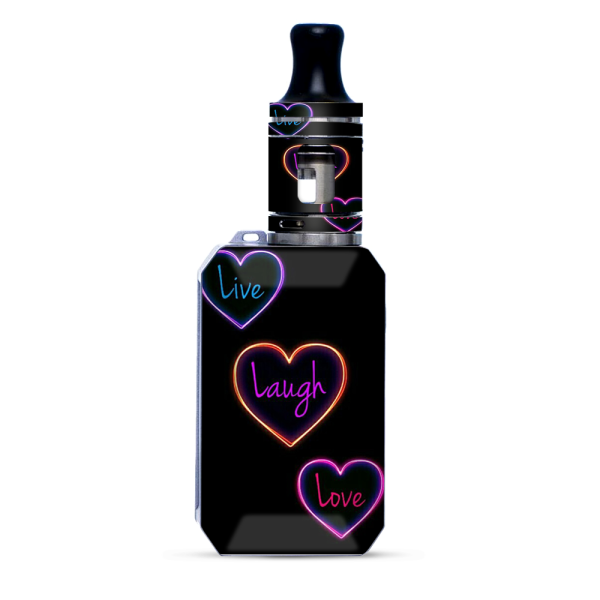 Neon Hearts | Skin For VooPoo Drag Baby Trio Supply