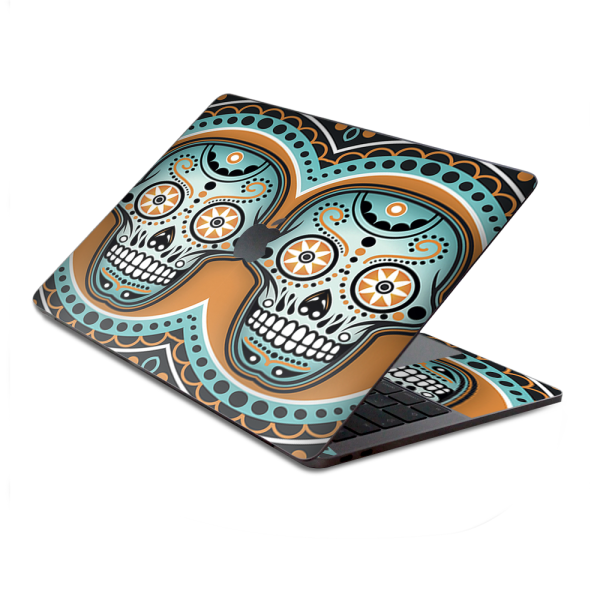 Sugar Skull  Day Of The Dead | Skin For Macbook Pro 13 inch Retina Touch Bar | fits Model A1706, A1708, A3164, A1989, A3358 Online Sale