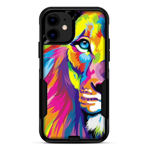 Colorful Lion Abstract Paint | Skin For Otterbox Commuter for iPhone 11 Fashion