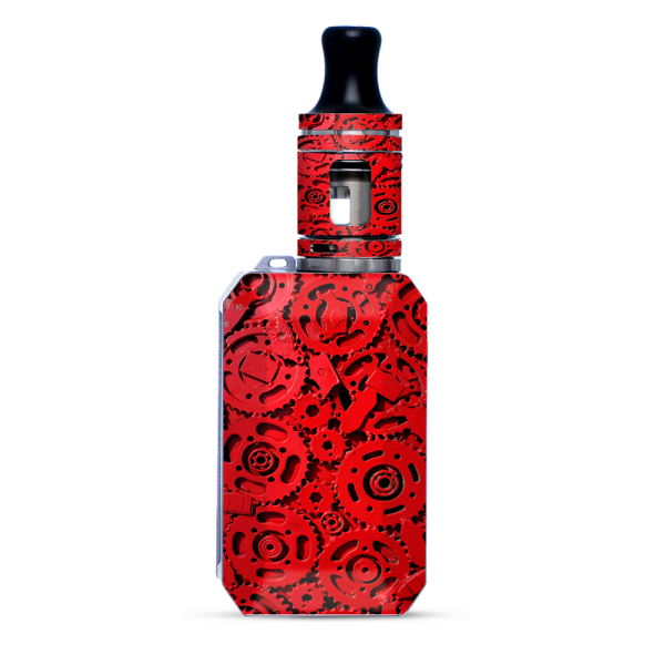 Red Gears Cog Cogs Steam Punk | Skin For VooPoo Drag Baby Trio Hot on Sale