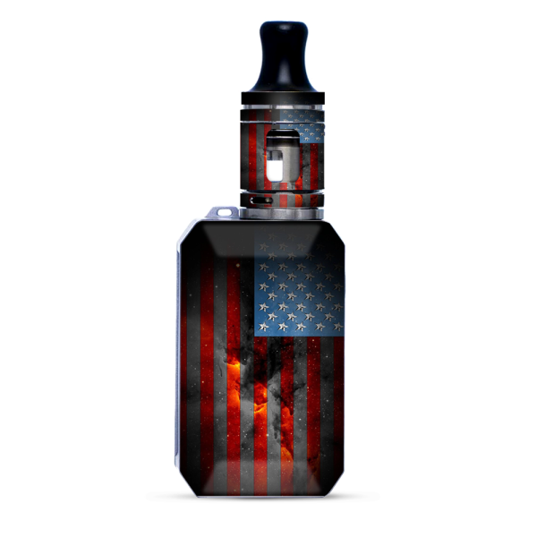 Dark Distressed American Flag Sky Stars Galaxy | Skin For VooPoo Drag Baby Trio Online now