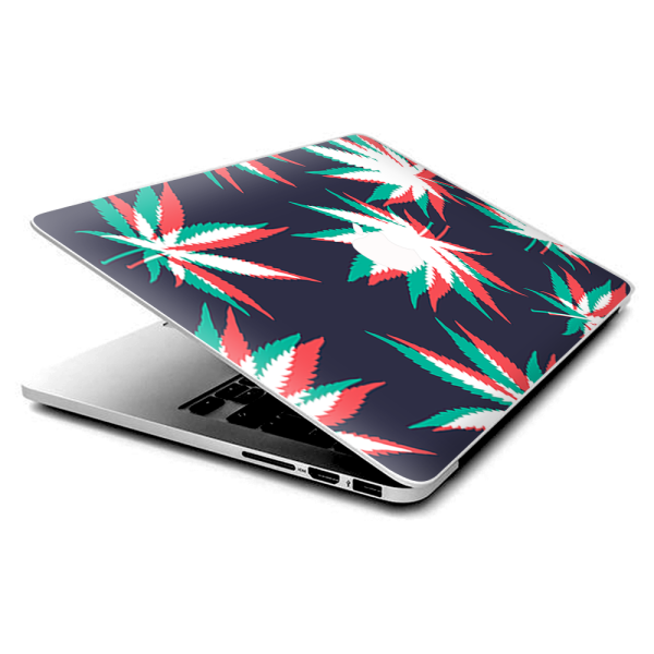 3D Holographic Weed Pot Leaf | Skin For Macbook Pro 13 inch Retina | fits Model A1425, A2675, A1502, A2835 Hot on Sale