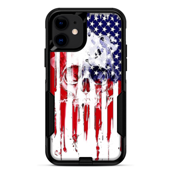 U.S.A. Flag Skull Drip | Skin For Otterbox Commuter for iPhone 11 For Sale