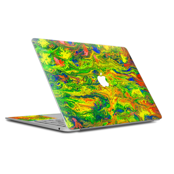 Green Trippy Color Mix Psychedelic | Skin For Macbook Air 13 inch Retina | fits models A3184, A1932 Cheap