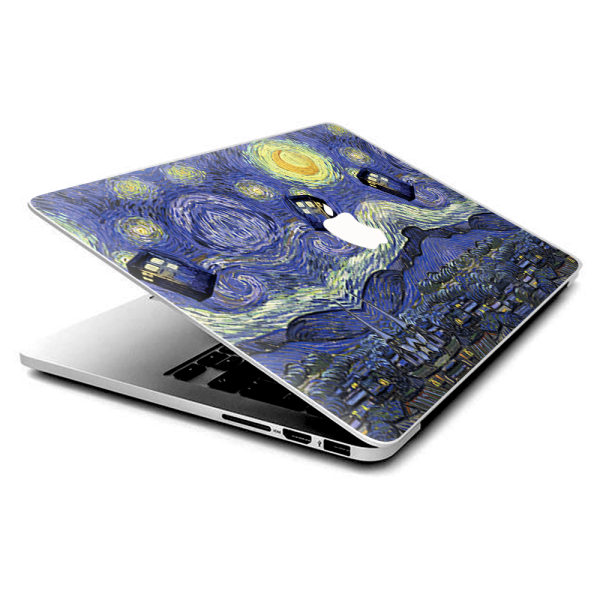 Tardis Starry Night | Skin For Macbook Pro 13 inch Retina | fits Model A1425, A2675, A1502, A2835 For Cheap