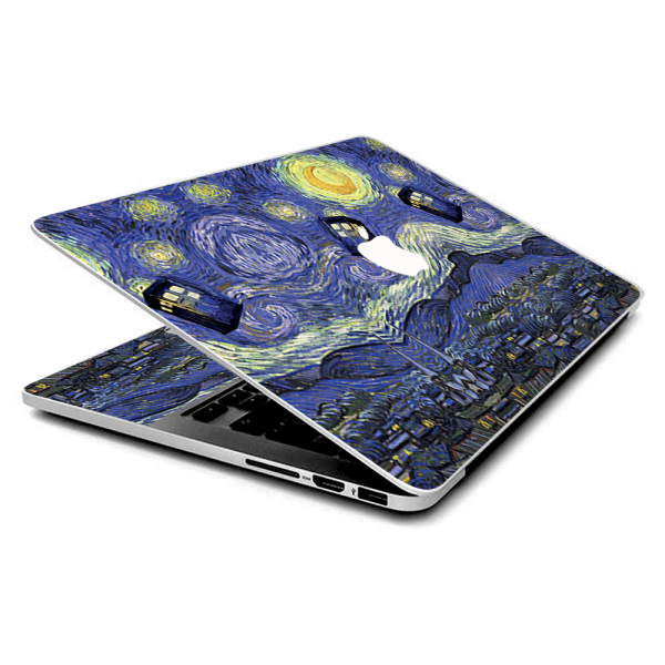 Tardis Starry Night | Skin For Macbook Pro 15 inch Retina | fits Model A1398, A2910 Cheap