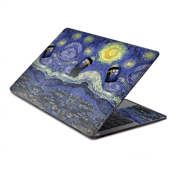 Tardis Starry Night | Skin For Macbook Pro 13 inch Retina Touch Bar | fits Model A1706, A1708, A3164, A1989, A3358 For Cheap
