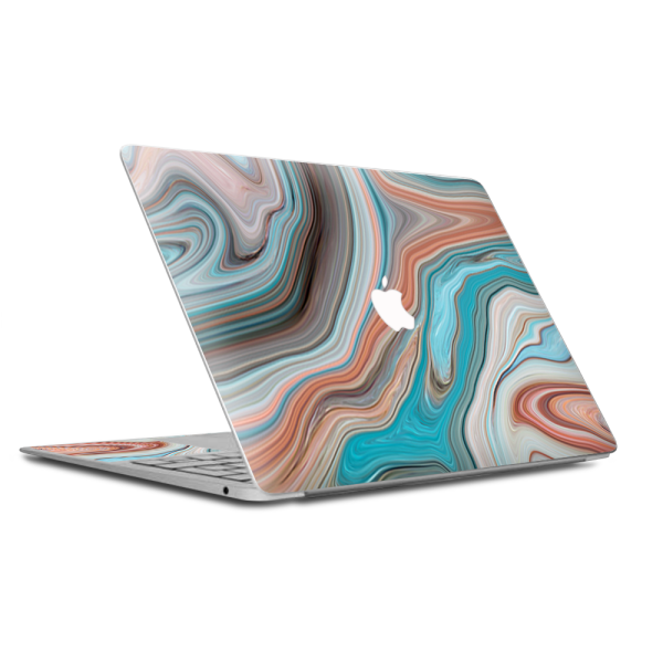 Teal Blue Brown Geode Stone Marble | Skin For Macbook Air 13 inch Retina | fits models A3184, A1932 For Discount