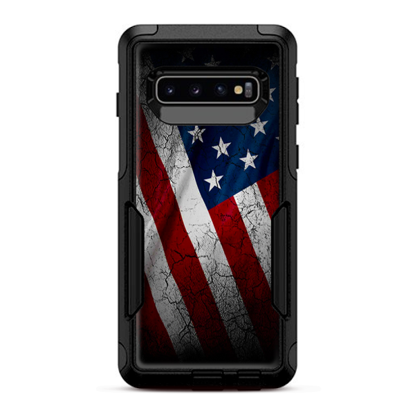 American Flag Distressed Wave | Skin For Otterbox Commuter for Galaxy S10 For Sale