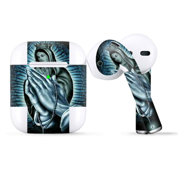 Prayer Praying Hands Mary | Skin For Apple AirPods For Sale