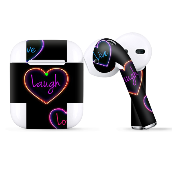 Neon Hearts | Skin For Apple AirPods Online Hot Sale