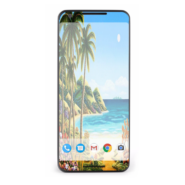 Beach Water Palm Trees | Skin For Google Pixel 2 Supply - Image 2