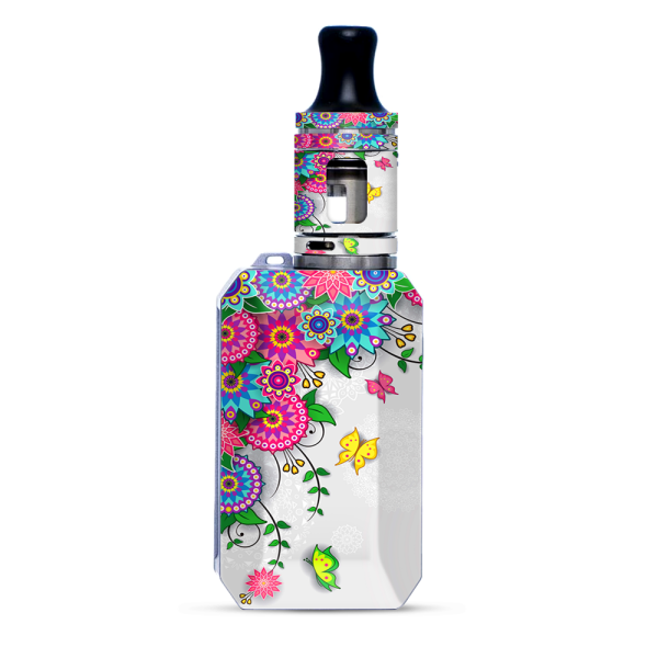 Flowers Colorful Design | Skin For VooPoo Drag Baby Trio For Sale
