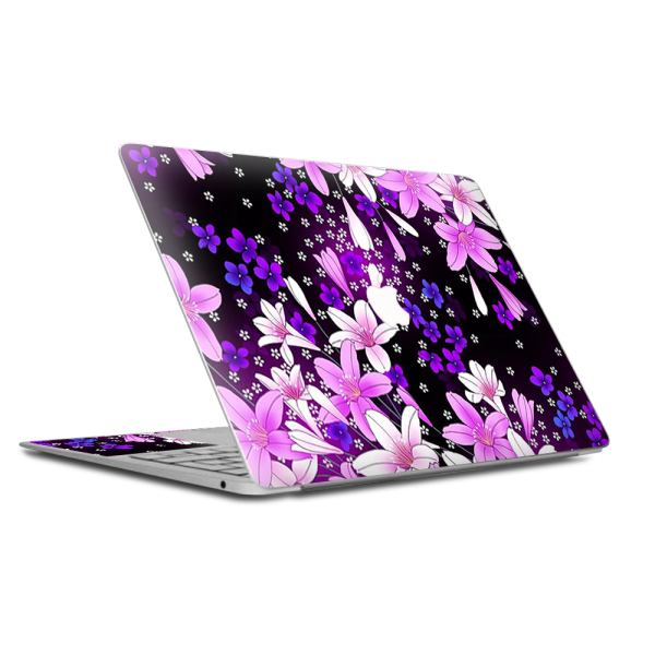Purple Pink Colorful Flowers Lillies | Skin For Macbook Air 13 inch Retina | fits models A3184, A1932 Supply