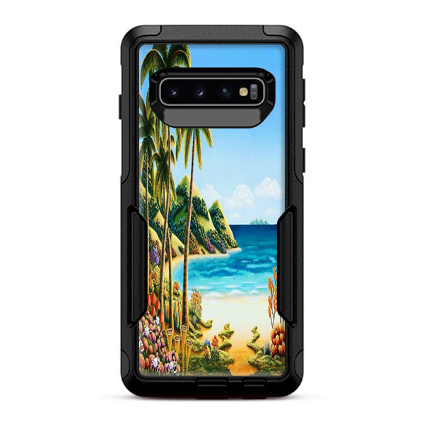 Beach Water Palm Trees | Skin For Otterbox Commuter for Galaxy S10 Cheap