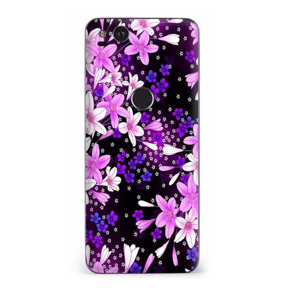 Purple Pink Colorful Flowers Lillies | Skin For Google Pixel 2 Online now