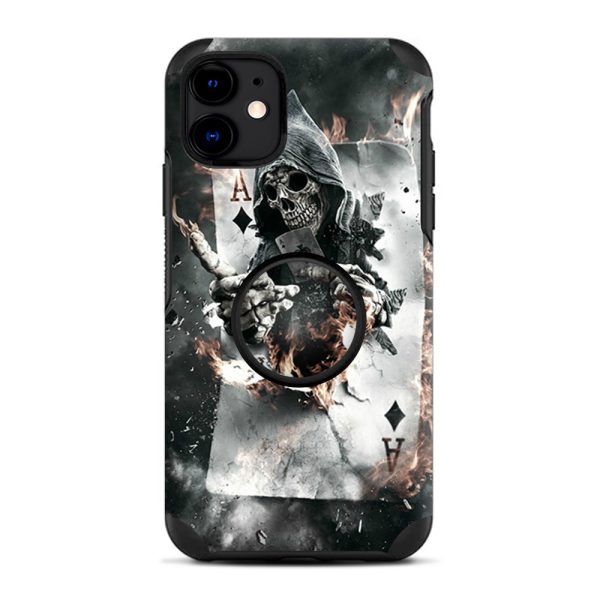 Ace Diamonds Grim Reeper Skull | Skin For Otter Pop Symmetry for iPhone 11 Online Sale