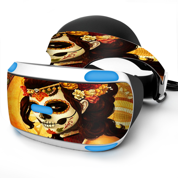 Skull Girl Dia De Los Muertos Paint | Skin For Sony Playstation VR Hot on Sale