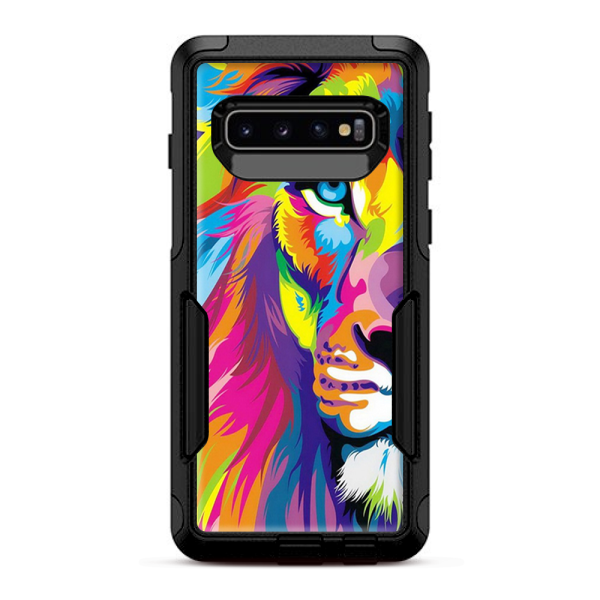 Colorful Lion Abstract Paint | Skin For Otterbox Commuter for Galaxy S10 Hot on Sale