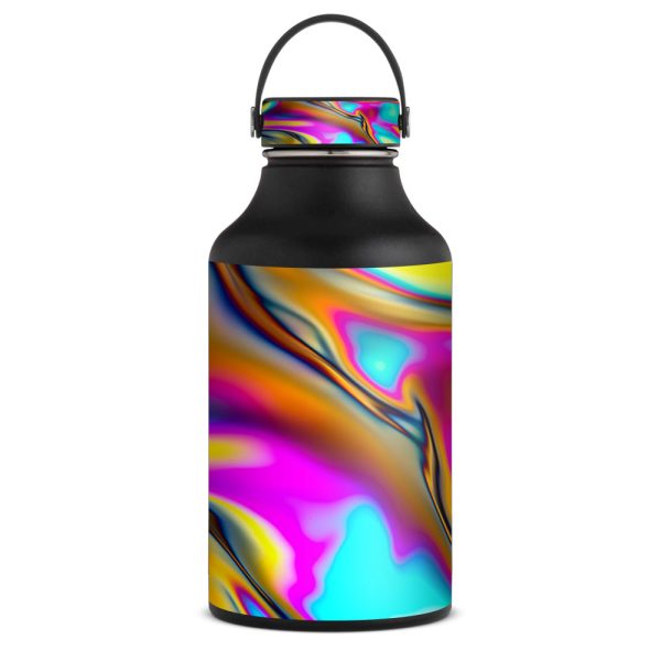 Oil Slick Resin Iridium Glass Colors | Skin For Hydro Flask 60oz Discount