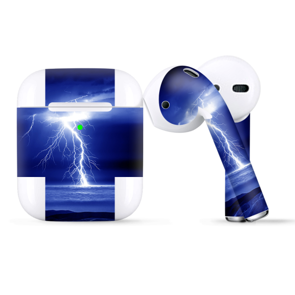 Lightning On The Ocean | Skin For Apple AirPods Fashion