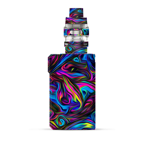 Neon Color Swirl Glass | Skin For VooPoo Alpha ZIP Online Sale