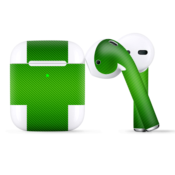 Lime Green Carbon Fiber Look | Skin For Apple AirPods Sale