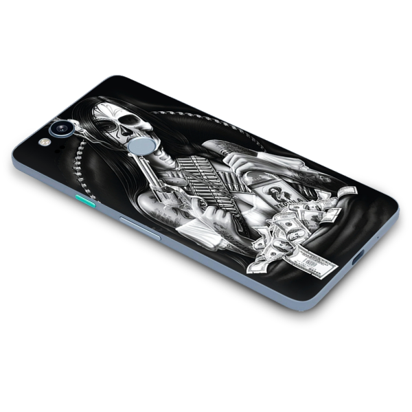 Skull Girl Gangster | Skin For Google Pixel 2 Sale - Image 3