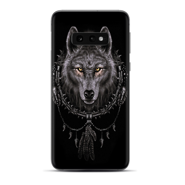 Wolf Dreamcatcher Back White | Skin For Samsung Galaxy S10e Online Sale