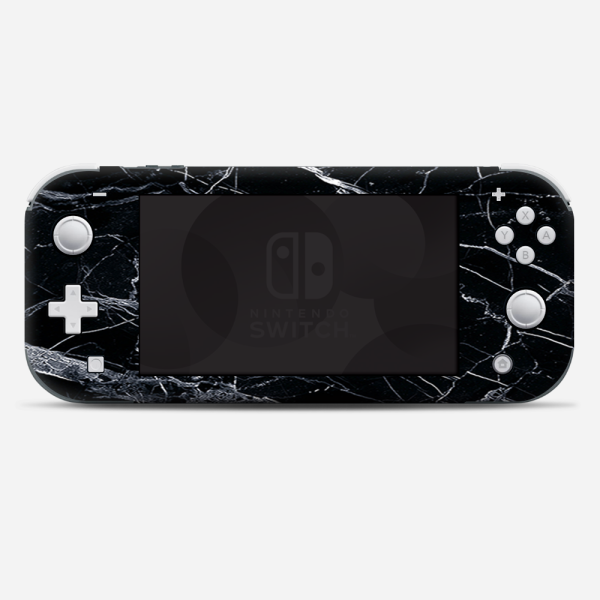 Black Marble Granite White | Skin For Nintendo Switch Lite For Sale