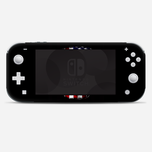 American Skull Flag In Skull | Skin For Nintendo Switch Lite on Sale