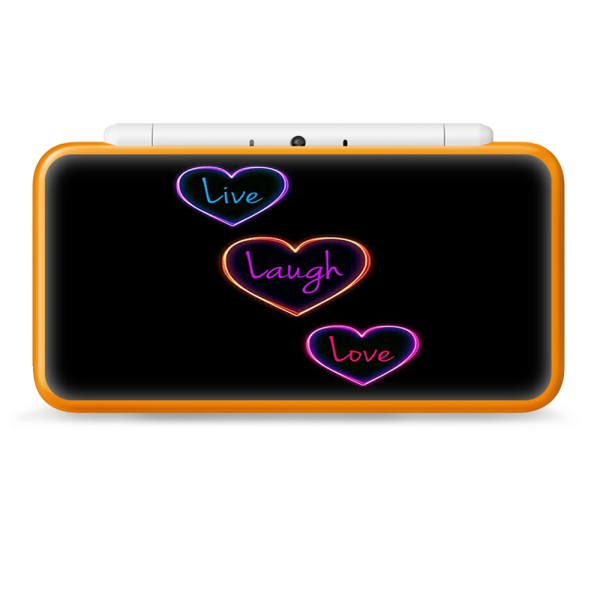 Neon Hearts | Skin For Nintendo 2DS XL Fashion