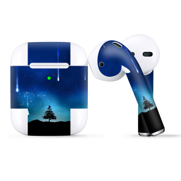 Falling Stars On The Trees And Mountains | Skin For Apple AirPods For Sale