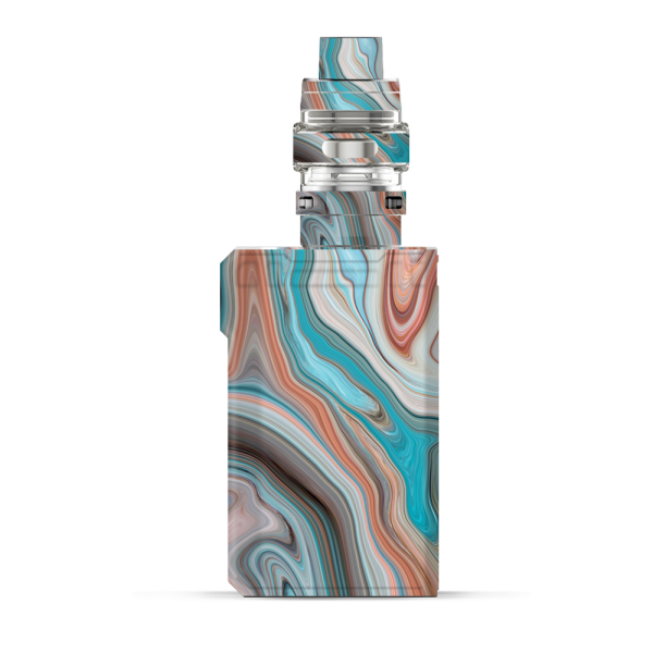 Teal Blue Brown Geode Stone Marble | Skin For VooPoo Alpha ZIP For Discount