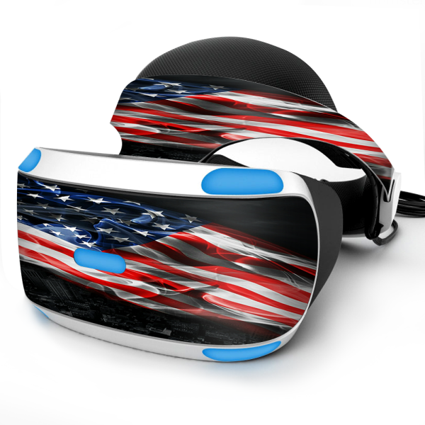 American Flag Waving | Skin For Sony Playstation VR Fashion