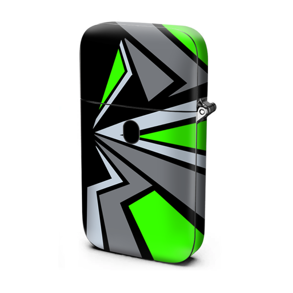 Tripy Triangle Pattern Green Grey | Skin For Vaporesso Aurora Play Sale