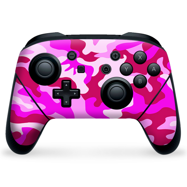 Pink Camo, Camouflage | Skin For Nintendo Switch Pro Controller on Sale