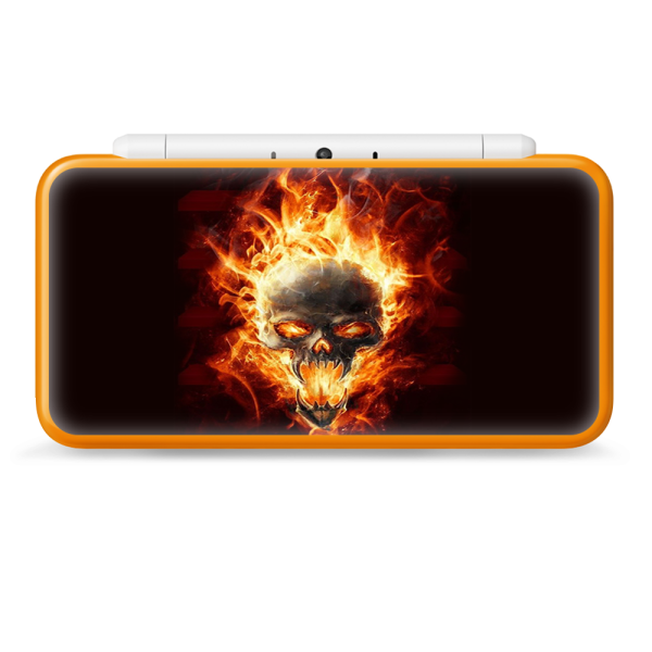 Fire Skull In Flames | Skin For Nintendo 2DS XL For Sale