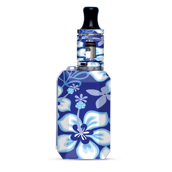 Hibiscus Hawaii Flower Blue | Skin For VooPoo Drag Baby Trio For Cheap