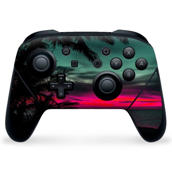 Ocean Sunset Pink Sky | Skin For Nintendo Switch Pro Controller on Sale