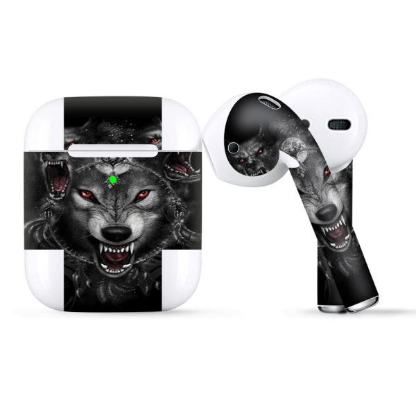 Angry Wolves Pack Howling | Skin For Apple AirPods Discount