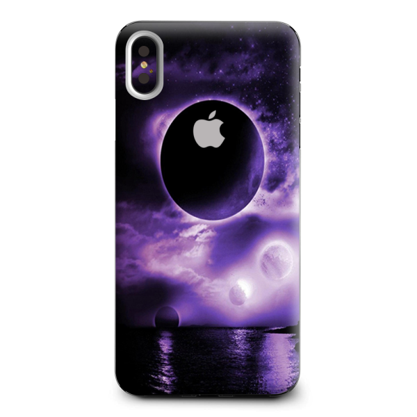 Eclipsed Moon Purple Sky Apple iPhone XS Max Skin Online Sale