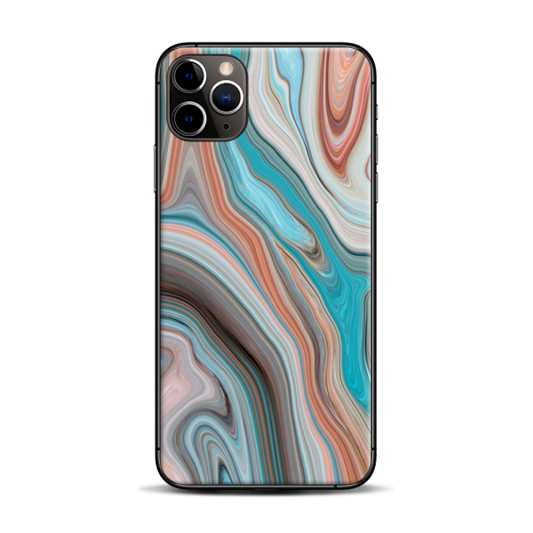 Teal Blue Brown Geode Stone Marble | Skin For Apple iPhone 11 Pro Max Online now